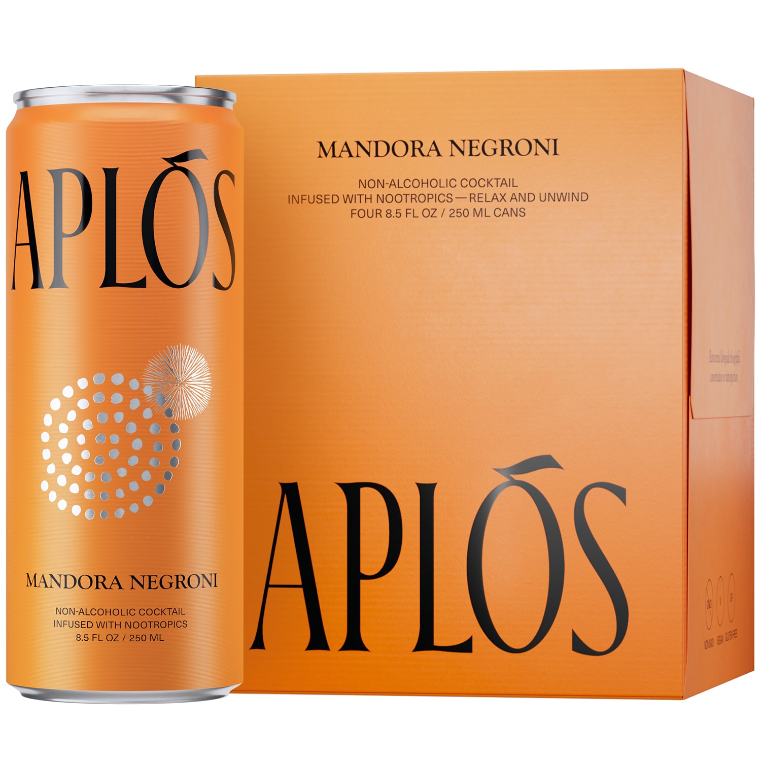 Aplós Non-Alcoholic Mandora Negroni, Cans